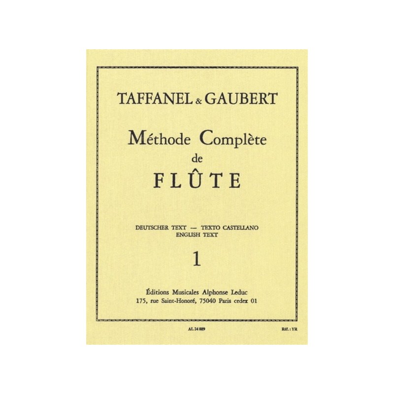 9790046248894AL24889 Méthode Complète de Flûte - VOL. 1