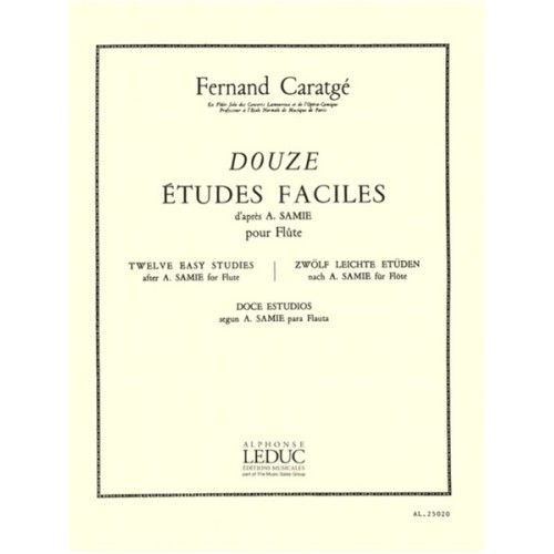 9790046250200AL25020 Fernand Caratge: 12 Etudes faciles, d'apres Samie