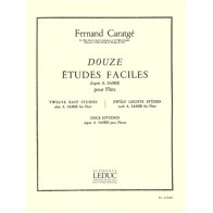 9790046250200AL25020 Fernand Caratge: 12 Etudes faciles, d'apres Samie