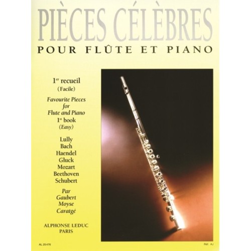 9790046254765AL25476 Pièces Célèbres pour Flûte et Piano Vol. 1
