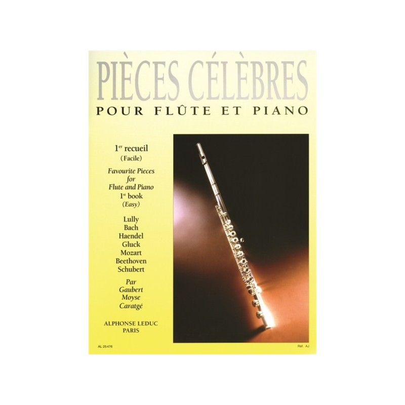 9790046254765AL25476 Pièces Célèbres pour Flûte et Piano Vol. 1