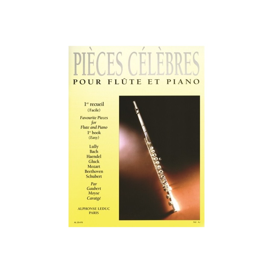 9790046254765AL25476 Pièces Célèbres pour Flûte et Piano Vol. 1