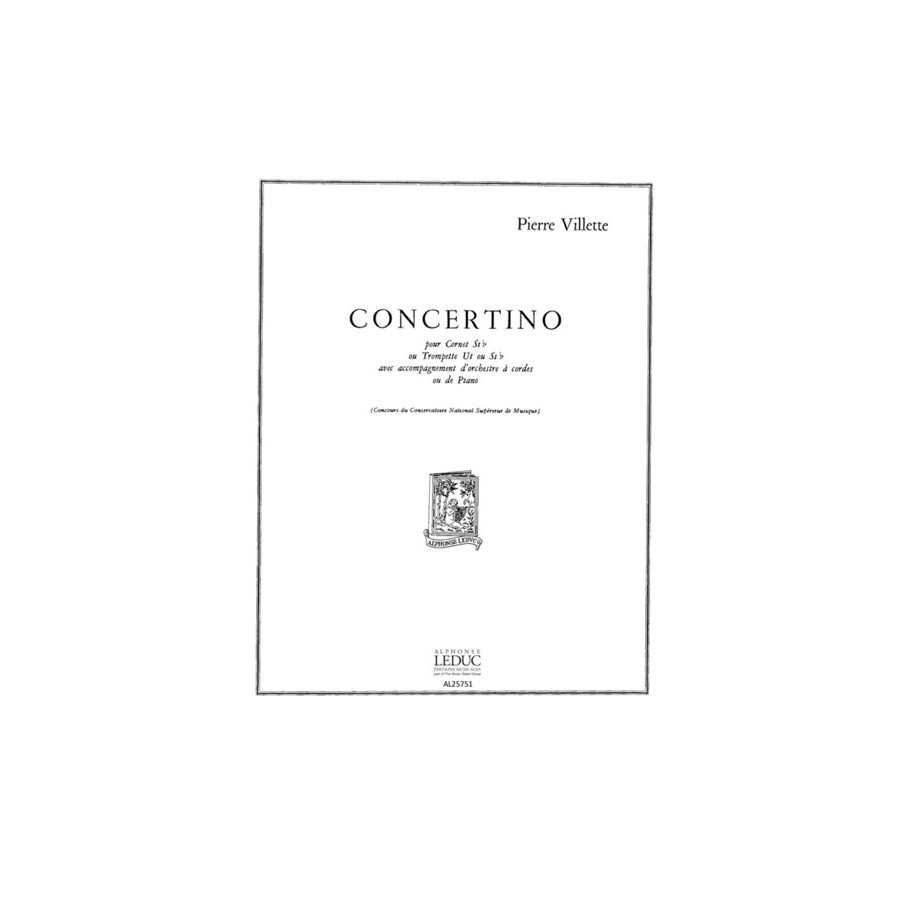 9790046257513AL25751 Pierre Villette: Concertino Op.43