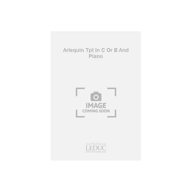 9790046271786AL27178 Arlequin Tpt In C Or B And Piano