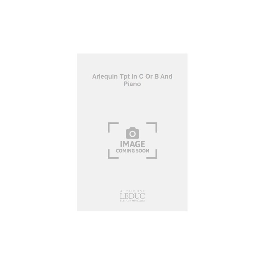 9790046271786AL27178 Arlequin Tpt In C Or B And Piano