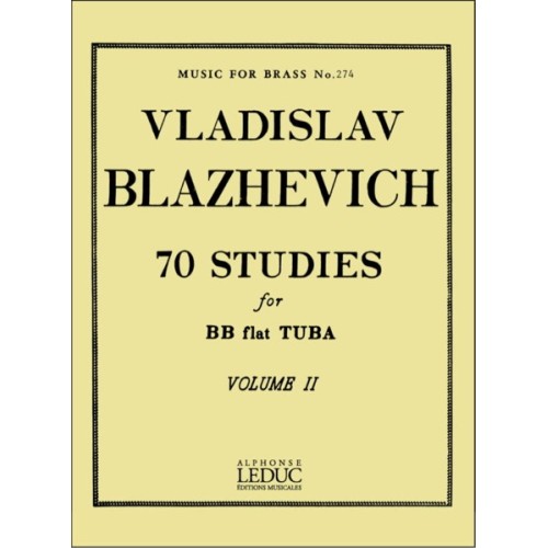 9790046285974AL28597 70 Studies for Bb Flat Tuba BC Vol. 2