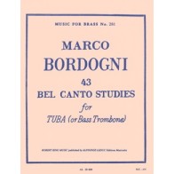 9790046286049AL28604 43 Bel Canto Studies ( Tuba/Bass Trombone )