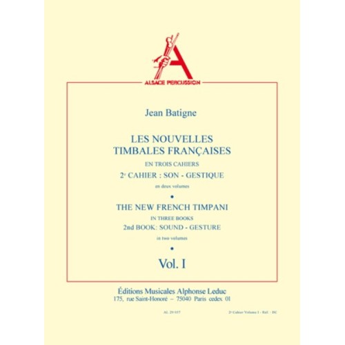 9790046290572AL29057 The New French Timpani 2, Vol.1