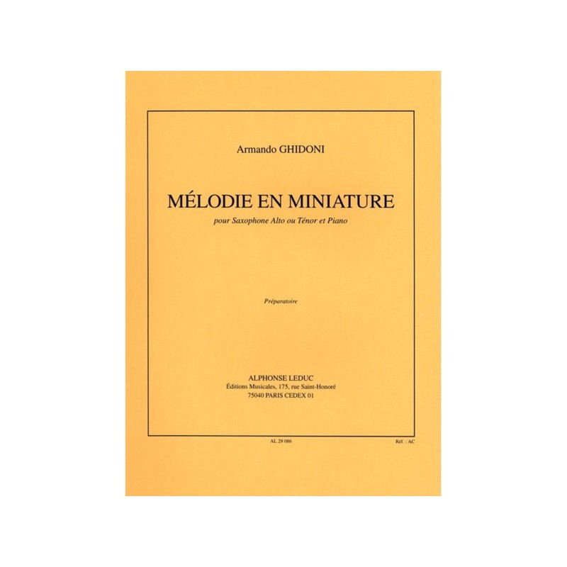 9790046290862AL29086 Melodie En Miniature