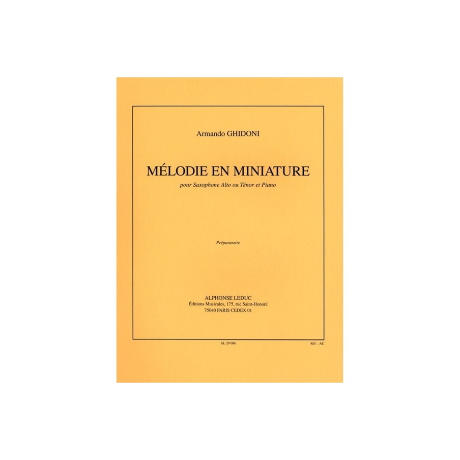 9790046290862AL29086 Melodie En Miniature
