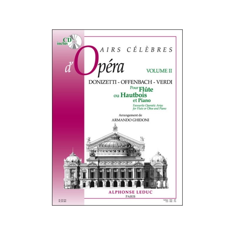 9790046293160AL29316 Airs Celebres D'Opera -Vol2