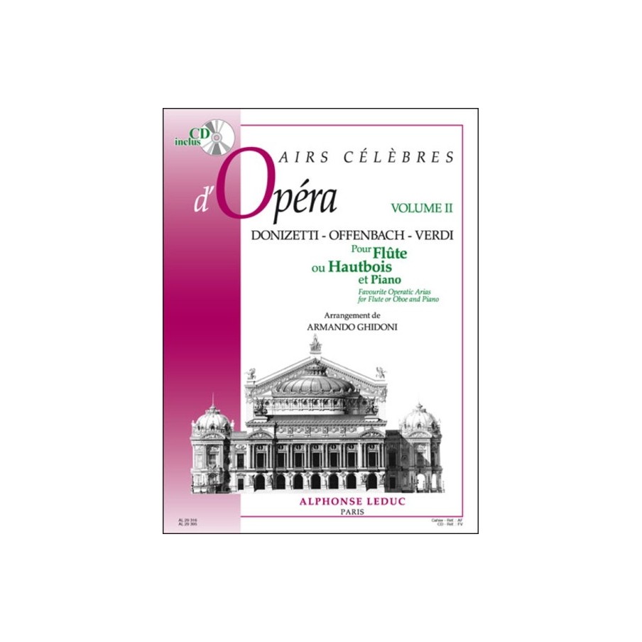 9790046293160AL29316 Airs Celebres D'Opera -Vol2