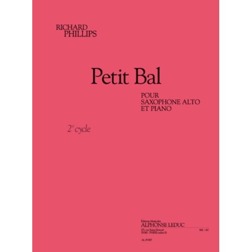 9790046298073AL29807 Petti bal pour saxophone alto et piano
