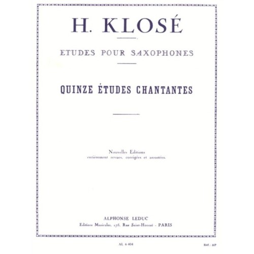 15 Etudes Chantantes