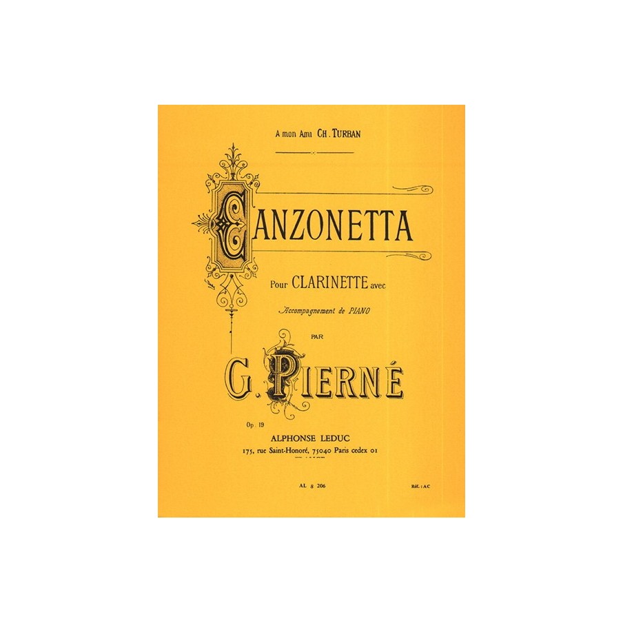 9790046082061AL8206 Canzonetta Op. 19