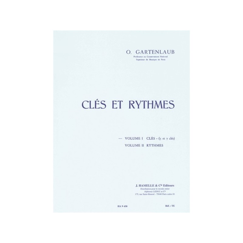9790230794305ALHA009430 Cles Et Rythmes - Volume 1 (5 Et 7 Clés)