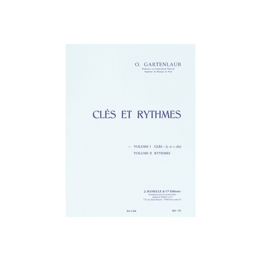 9790230794305ALHA009430 Cles Et Rythmes - Volume 1 (5 Et 7 Clés)