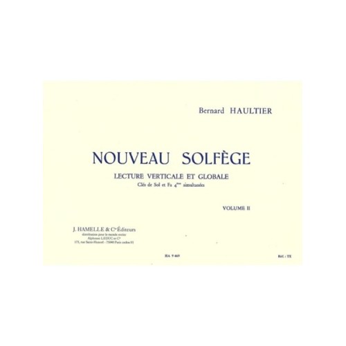 9790230794695ALHA009469 Nouveau Solfège Vol. 2