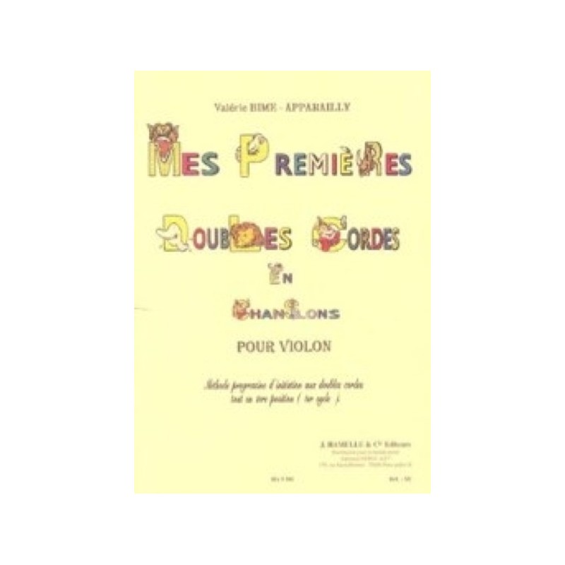 9781785584268ALHA009581 Mes premières Doubles Cordes en Chansons - Violon