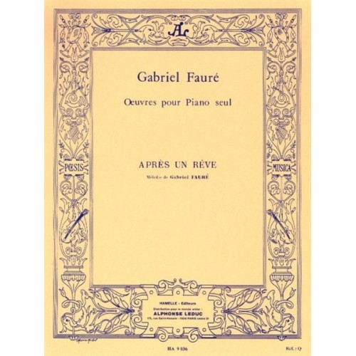 9790230790369ALHA09036 Après Un Rêve pour piano seul