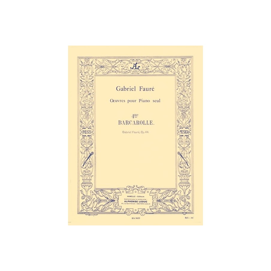 9790230790550ALHA09055 Barcarolle For Piano No.4 In A Flat Op.44