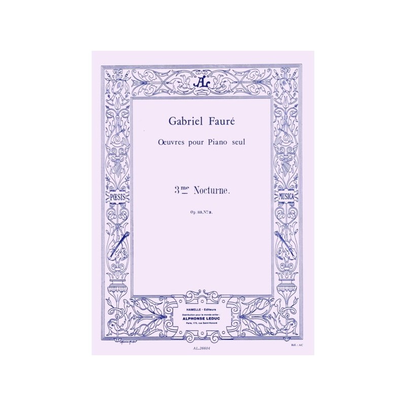 9790035168905ALHA09126 Nocturne For Piano No.3 In A Flat Op.33