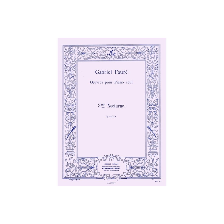 9790035168905ALHA09126 Nocturne For Piano No.3 In A Flat Op.33