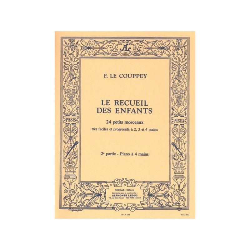 9790230792042ALHA09204 Le Recueil Des Enfants, 14 Pièces Faciles et Progr