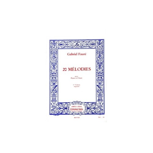 20 Mélodies - Soprano - Vol. 1