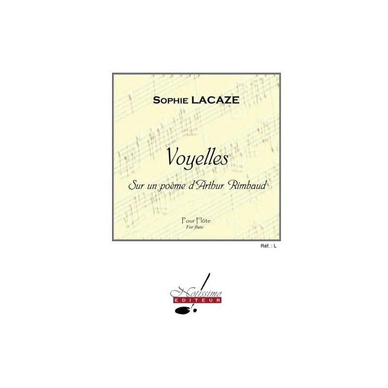 9790560384993ALNT14451Z Voyelles - sur un poème d'Arthur Rimbaud