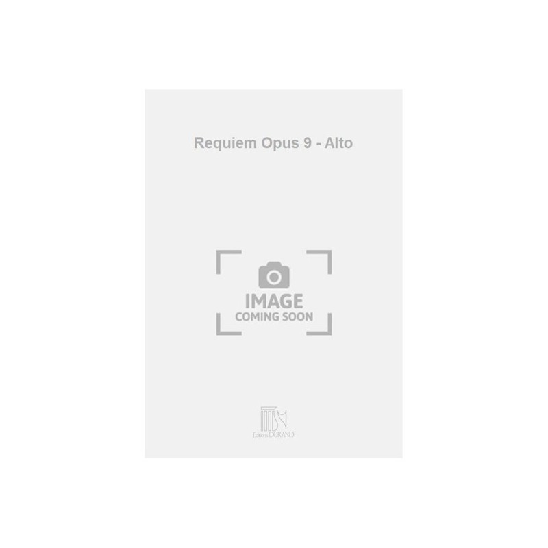 9790044065905DF_01390006 Requiem Opus 9 - Alto