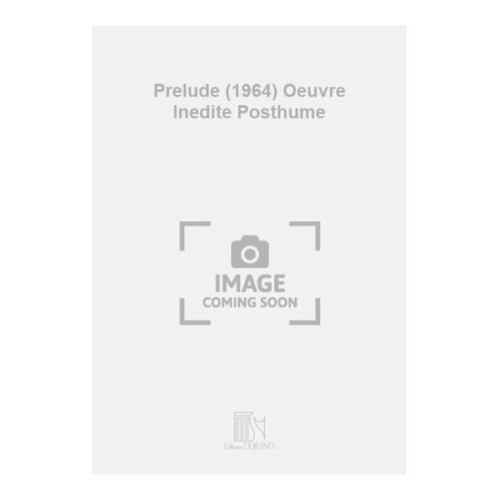 9790044073412DF_01535500 Prelude (1964) Oeuvre Inedite Posthume