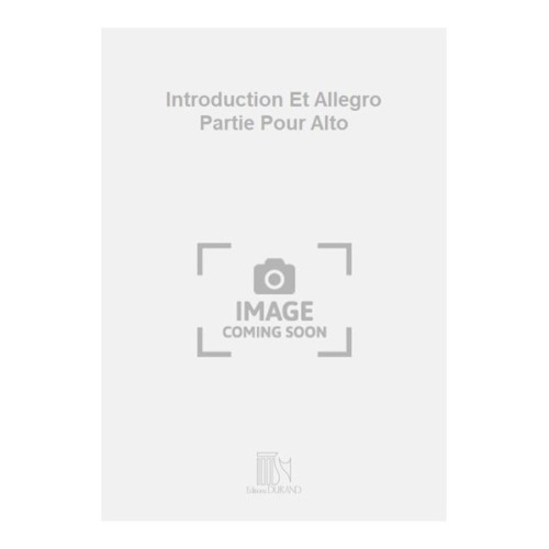 9790044074693DR_00673903 Introduction Et Allegro Partie Pour Alto