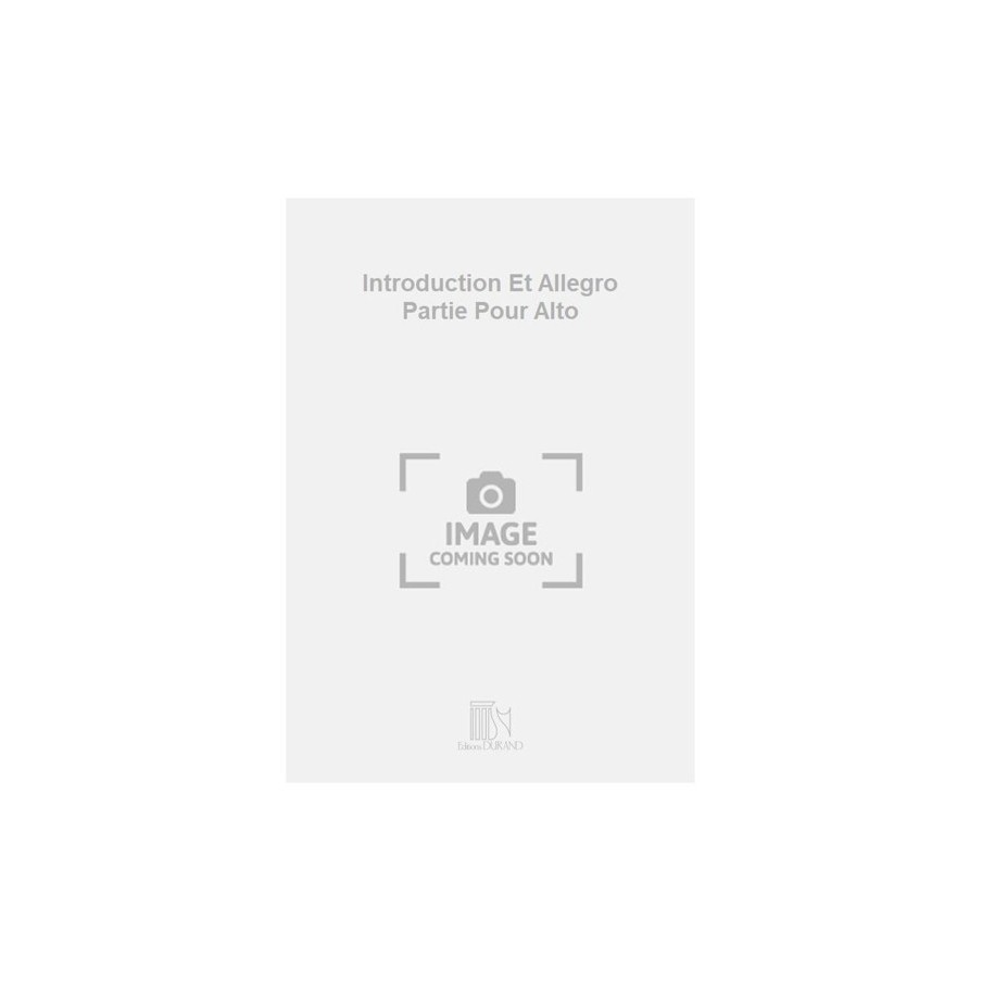 9790044074693DR_00673903 Introduction Et Allegro Partie Pour Alto