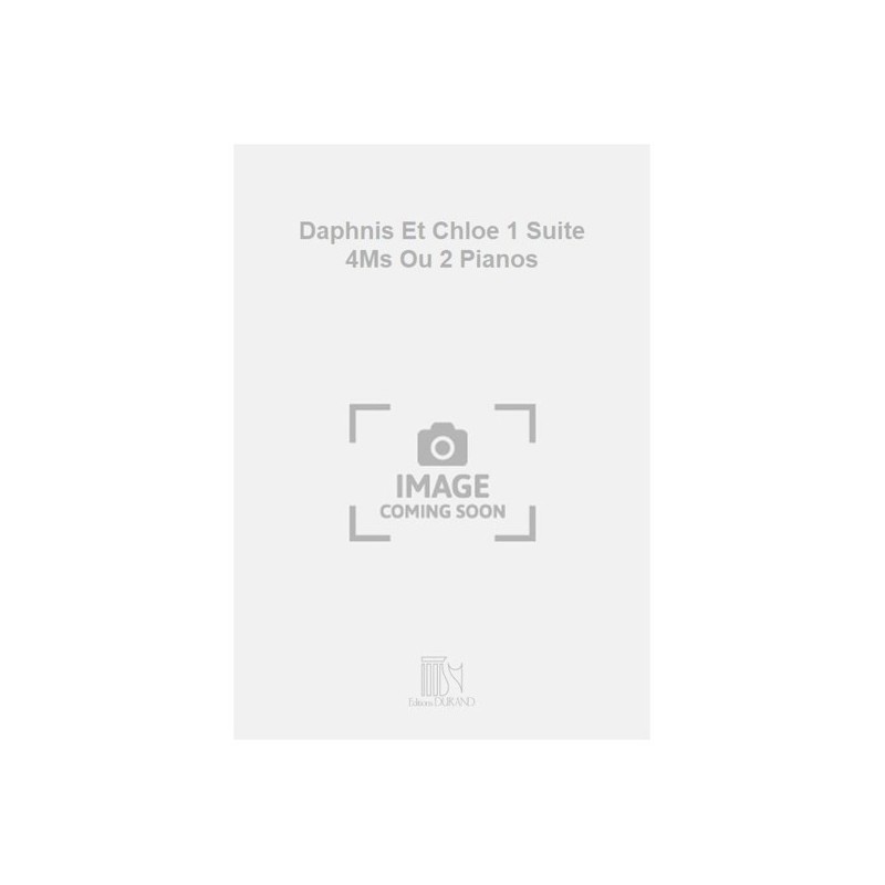 9790044075188DR_00806100 Daphnis Et Chloe 1 Suite 4Ms Ou 2 Pianos