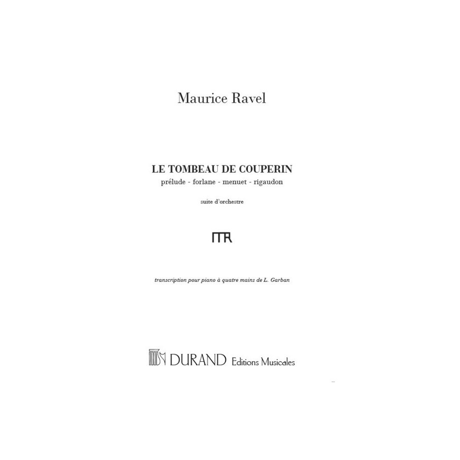 9790044075706DR_00981000 Tombeau De Couperin 4 Ms