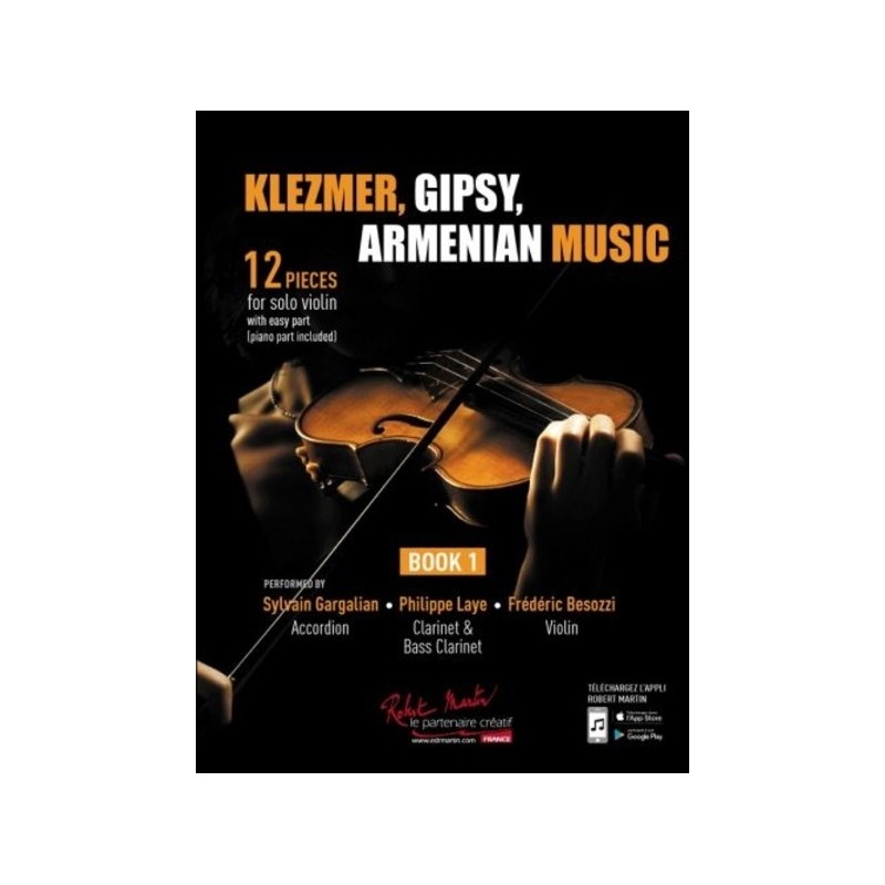 Klezmer, Gipsy, Armenian Music Violon Book 1 