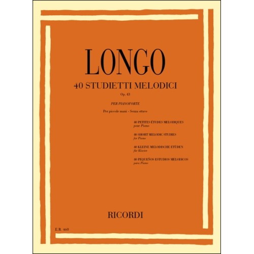 9790041804606ER_00046000 40 Studietti Melodici Per Piccole Mani Senza