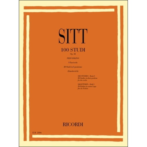 100 Studi Op. 32 per Violino - Volume 1 