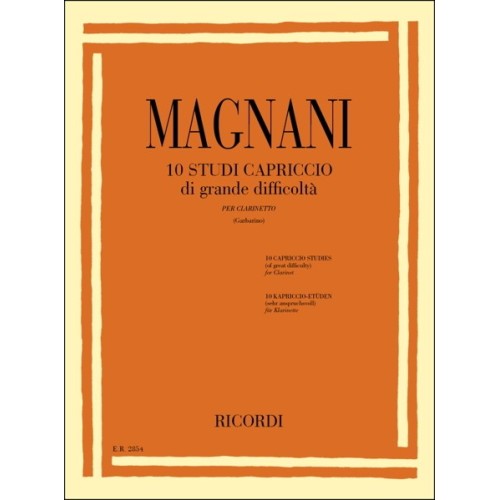 10 Studi Capriccio Di Grande DifficoltÃ 