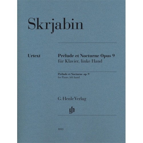 9790201810133HN1013 Prélude et Nocturne Opus 9 für Klavier, linke Hand