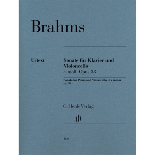 9790201811345HN1134 Sonata In E Minor Op. 38 For Cello & Piano