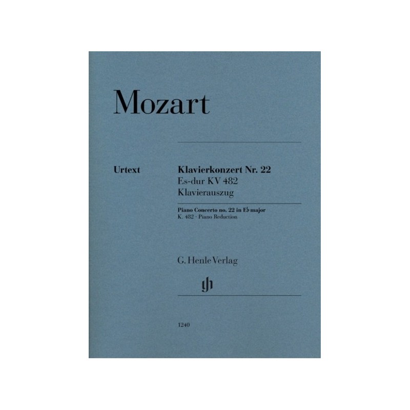 9790201812403HN1240 Piano Concerto no. 22 in E flat major KV 482