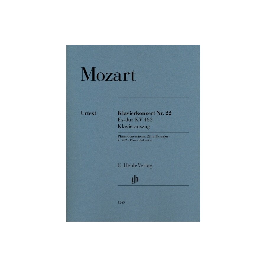 9790201812403HN1240 Piano Concerto no. 22 in E flat major KV 482