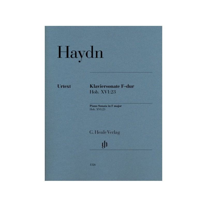 9790201813264HN1326 Piano Sonata In F Hob. XVI