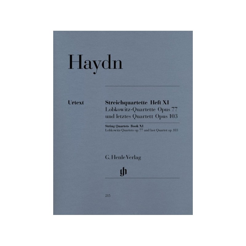 9790201802152HN215 String Quartets Op.77 And Op.103
