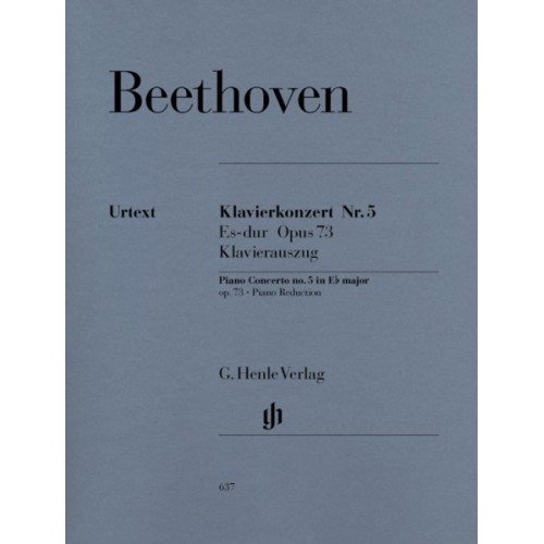 9790201806372HN637 Piano Concerto No. 5 In E Flat Major Op. 73