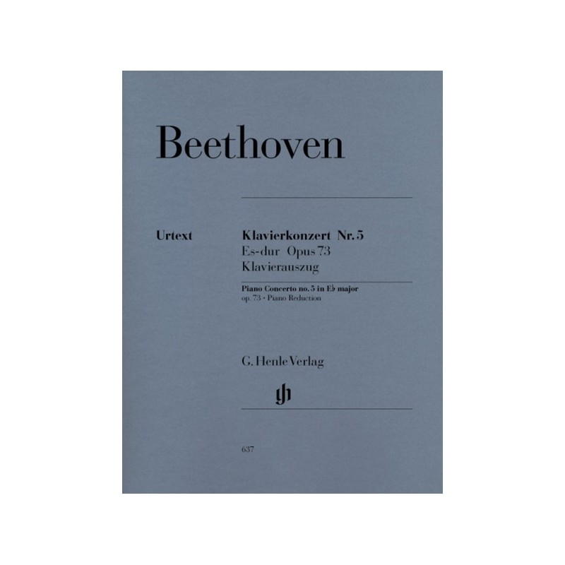 9790201806372HN637 Piano Concerto No. 5 In E Flat Major Op. 73