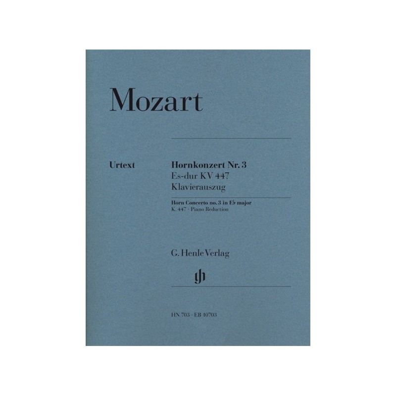 9790201807034HN703 Concerto for Horn and Orchestra No. 3 E flat major