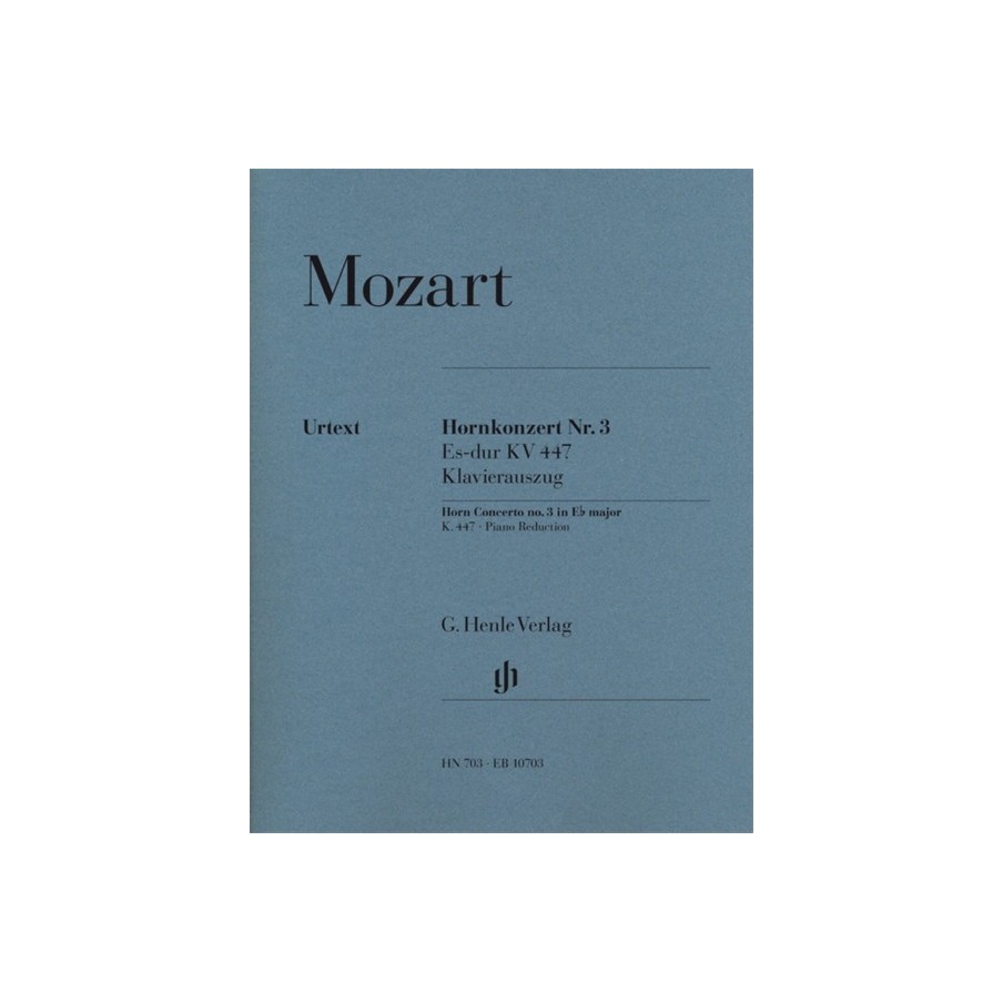 9790201807034HN703 Concerto for Horn and Orchestra No. 3 E flat major